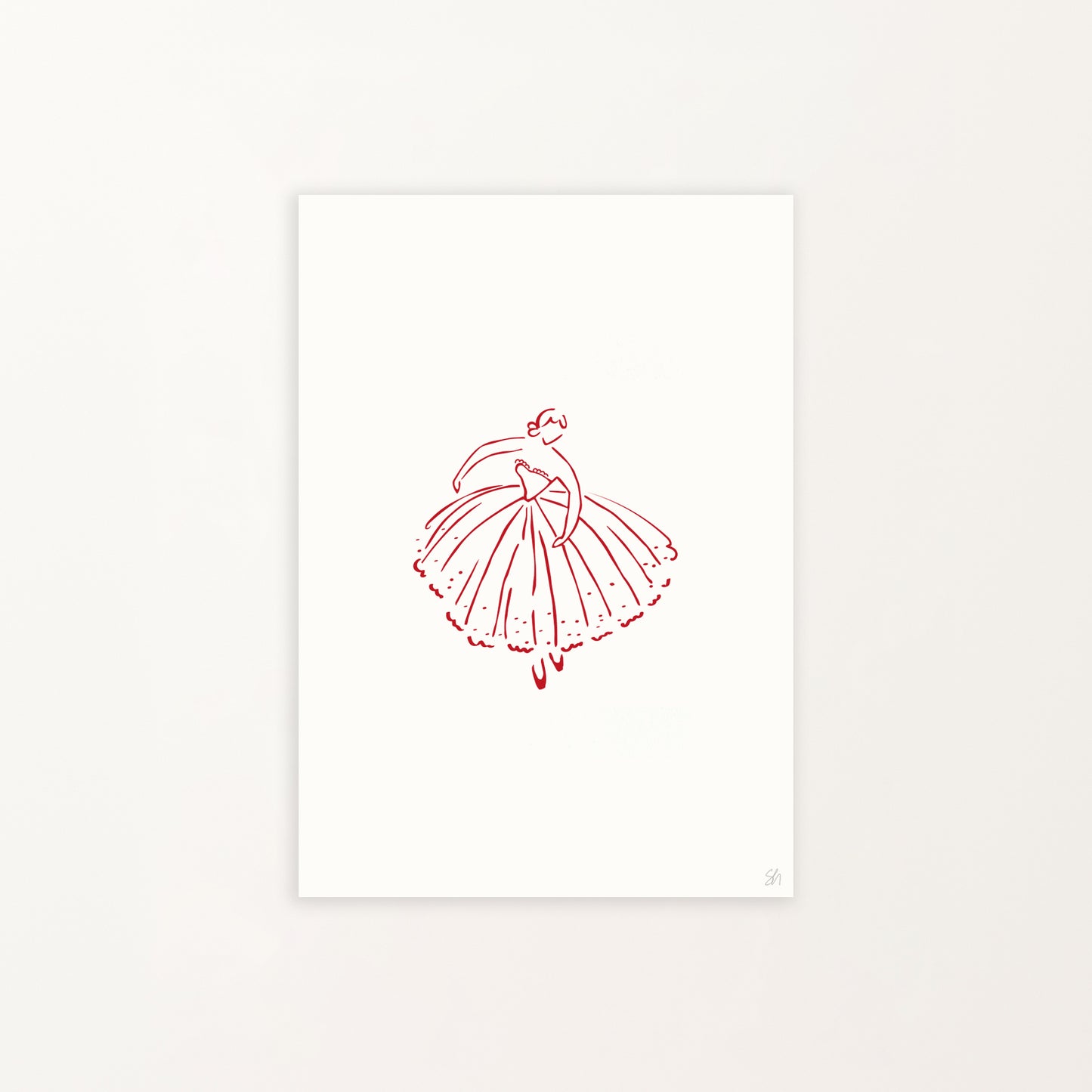 A5 Ballerina Print