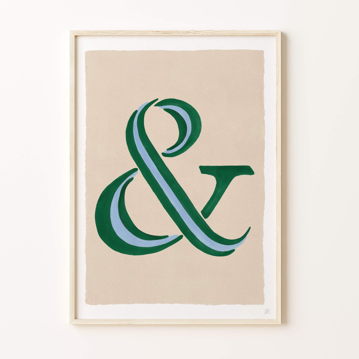 CUSTOM HUMBUG STRIPE LETTER WALL ART PRINT