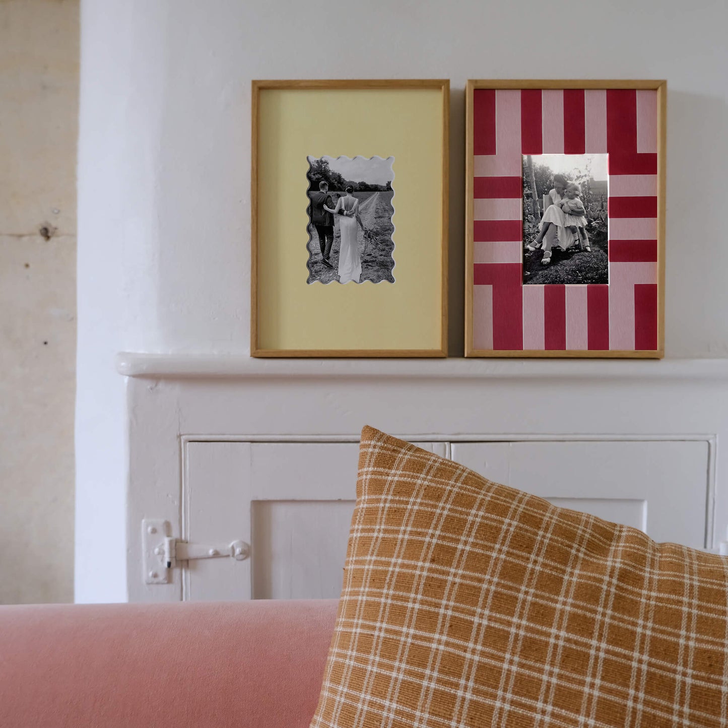 STRIPY PHOTO MOUNT 6x4"