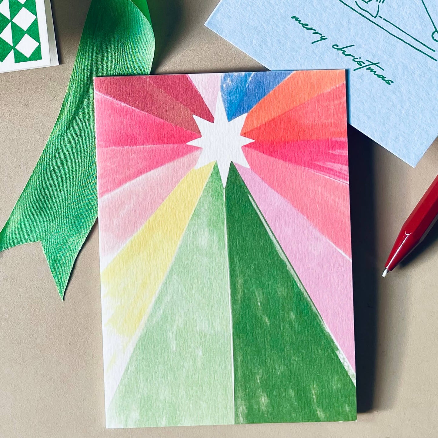 Radiant Tree Christmas Card