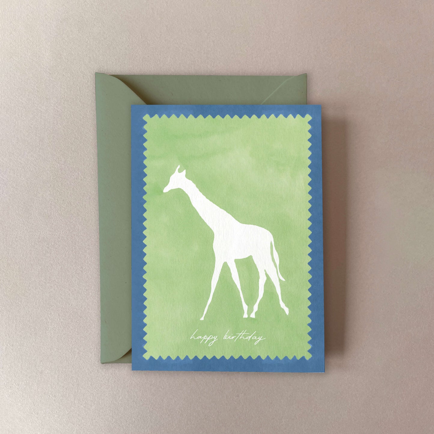 Giraffe Birthday Card