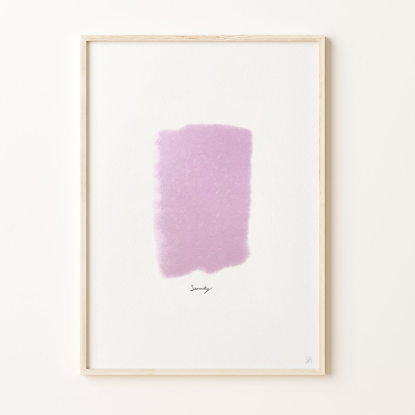 LILAC 'SERENITY' WALL ART PRINT