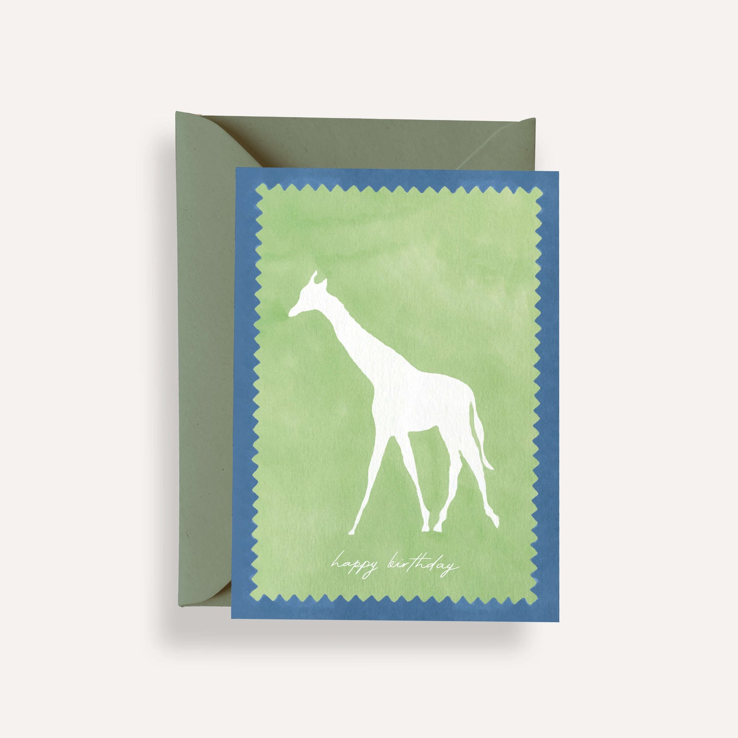 Giraffe Birthday Card