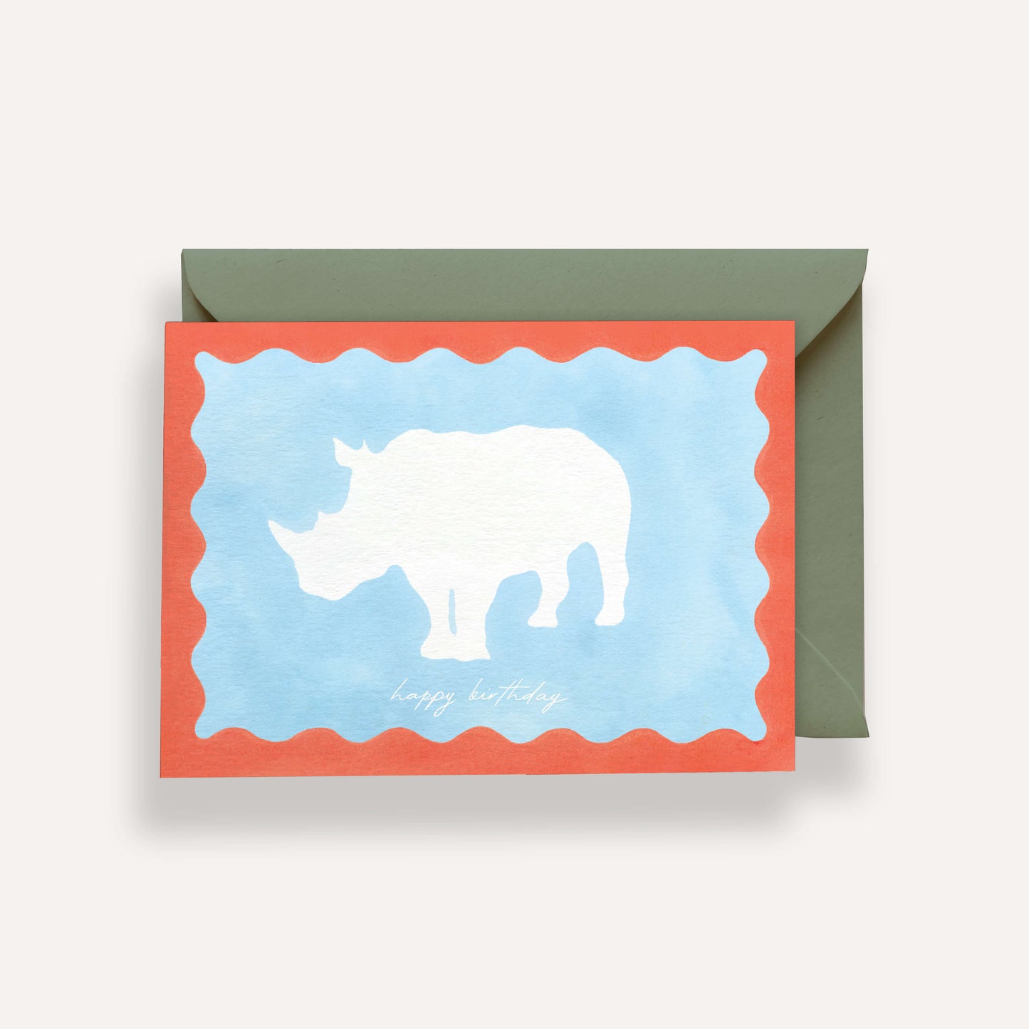 Rhino Birthday Card