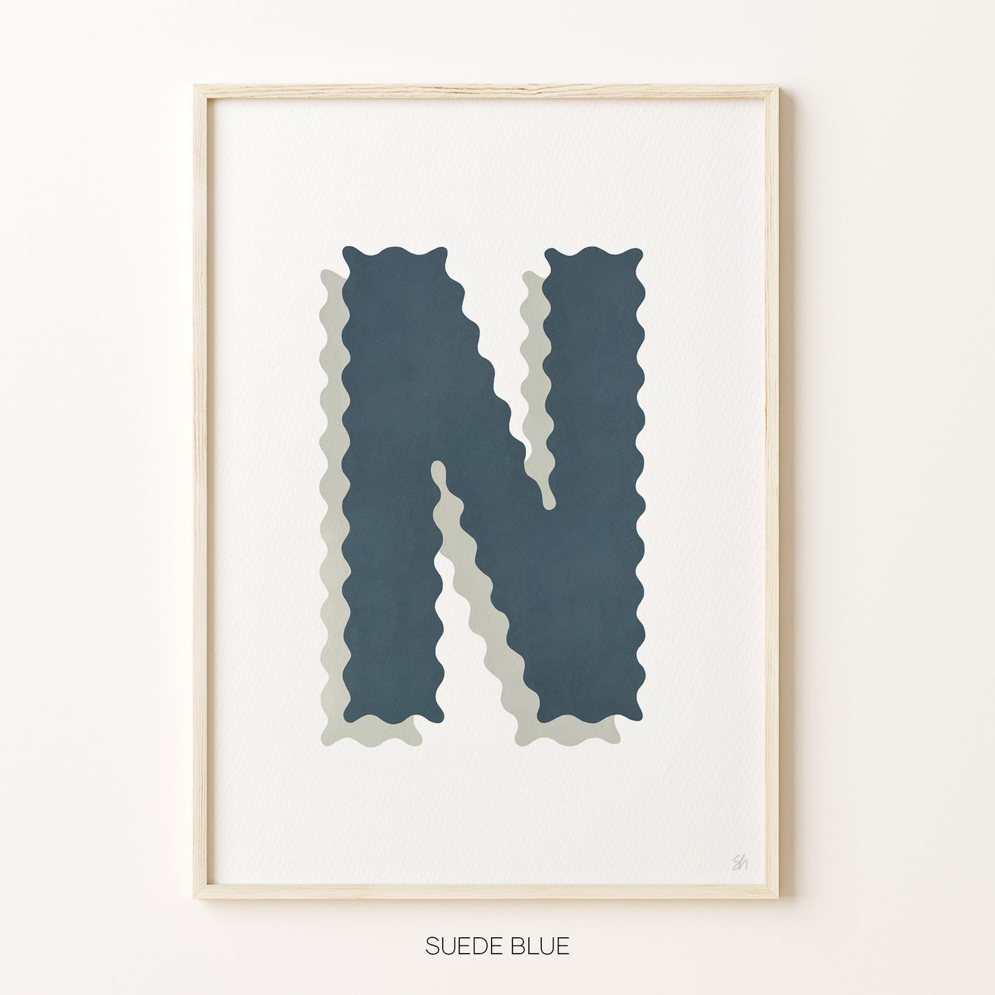 CUSTOM RIC RAC LETTER WALL ART PRINT