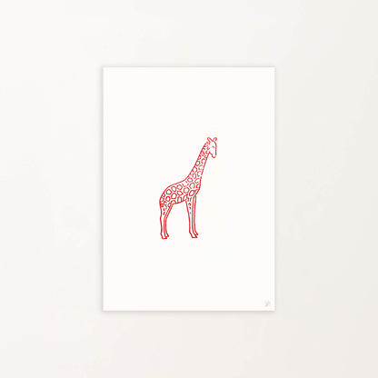 A5 Giraffe Print