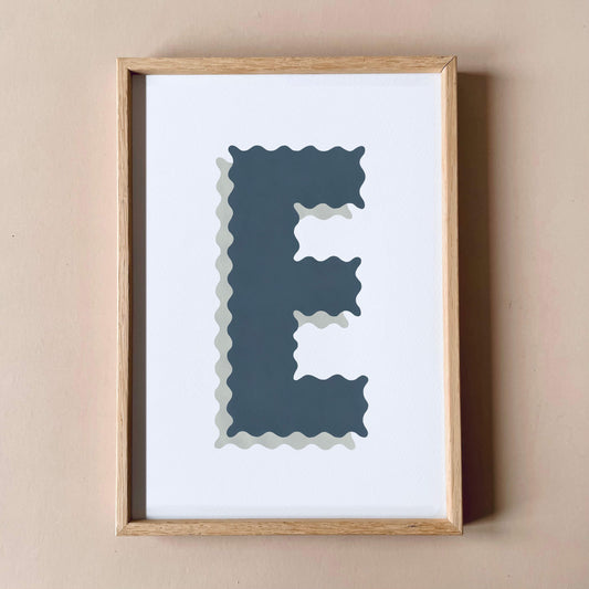 Letter E A4 Print Samples