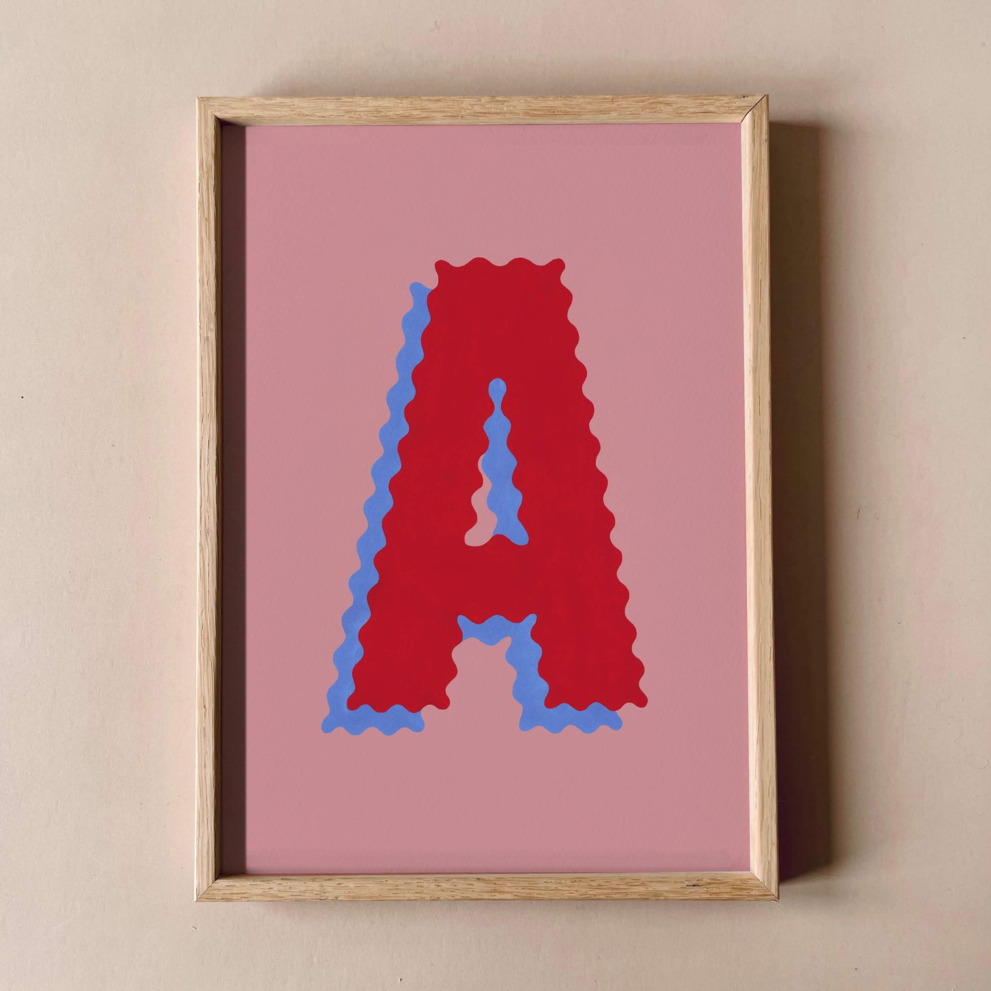 Letter A A4 Print Sample