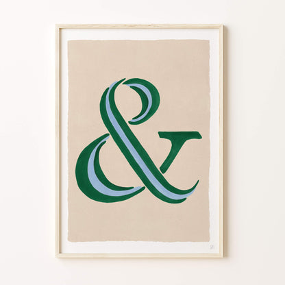 CUSTOM HUMBUG STRIPE LETTER WALL ART PRINT