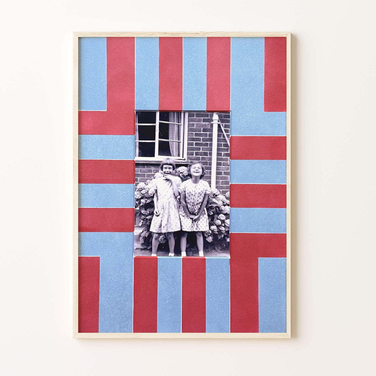 STRIPY PHOTO MOUNT 6x4"