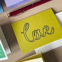 Load image into Gallery viewer, Love Hand Printed Card
