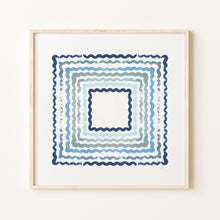 Load image into Gallery viewer, RIC RAC AZURE WALL ART PRINT
