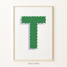 Load image into Gallery viewer, CUSTOM RIC RAC LETTER WALL ART PRINT
