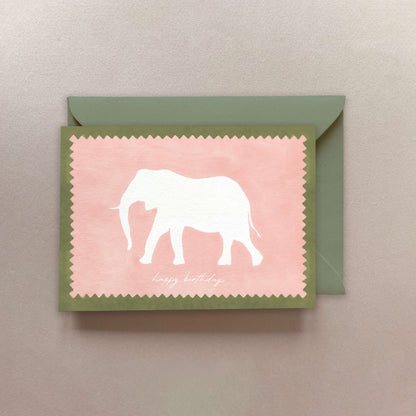 Elephant Birthday Card