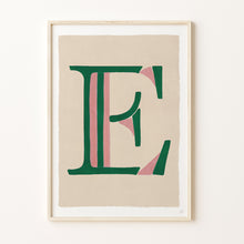Load image into Gallery viewer, CUSTOM HUMBUG STRIPE LETTER WALL ART PRINT
