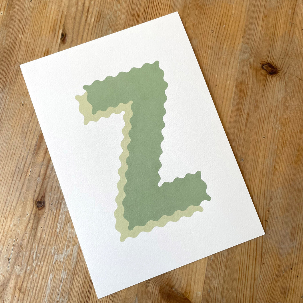 Green Z A4 Print (Sample)