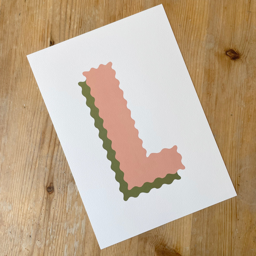 Salmon Pink L A4 Print (Sample)